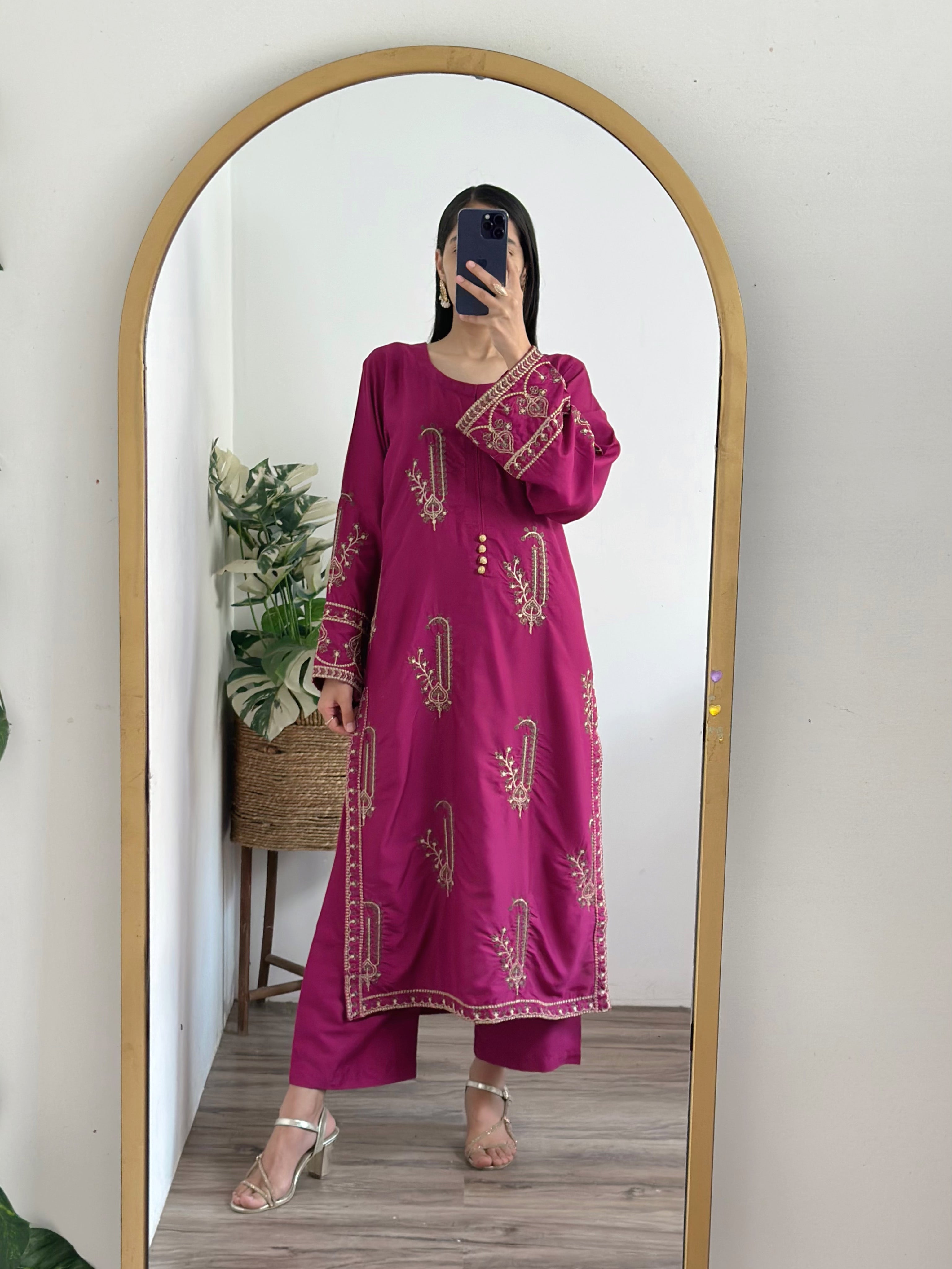 Jasmine  2pc Embroidery Stiched Suit