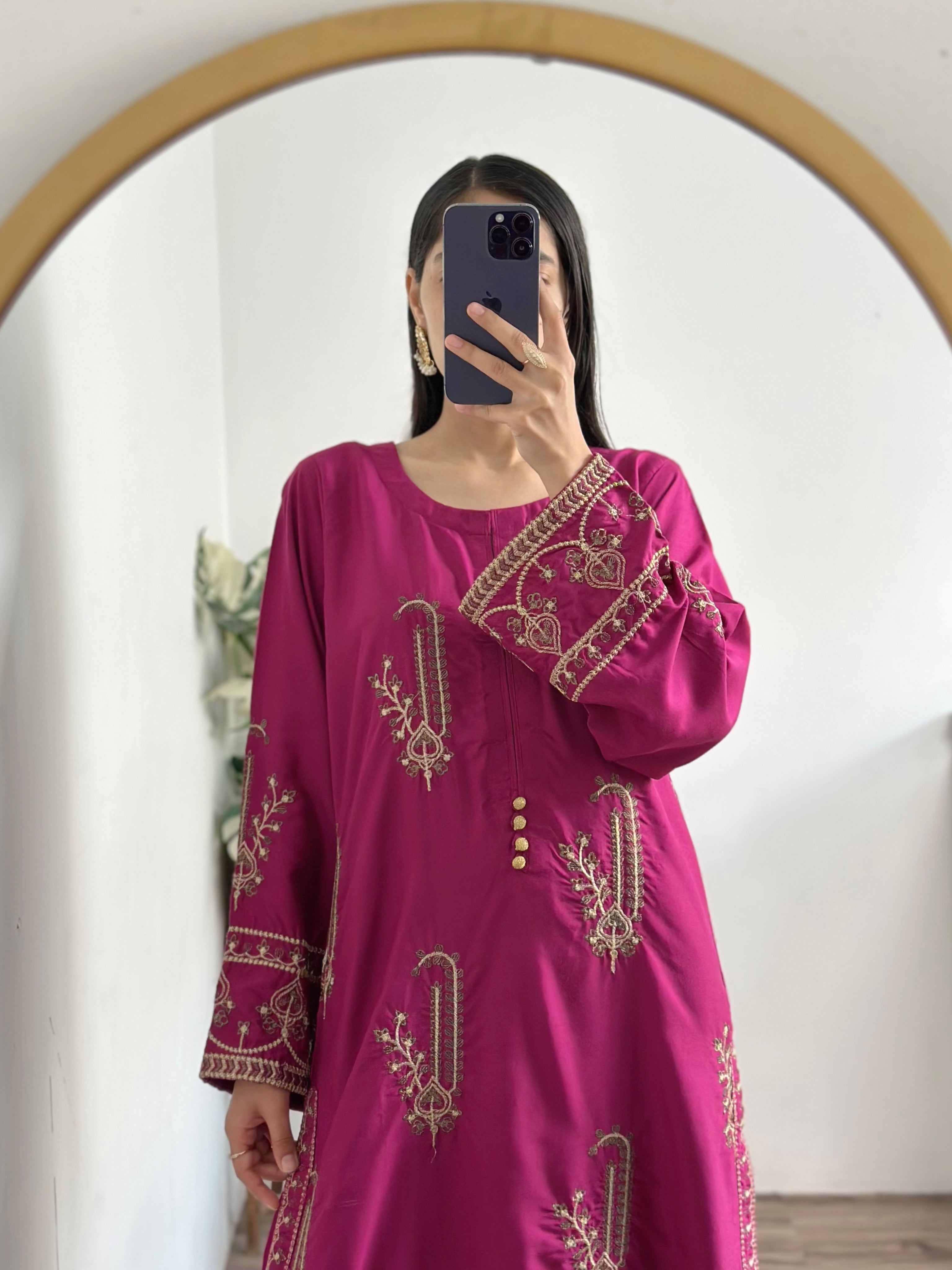 Jasmine  2pc Embroidery Stiched Suit