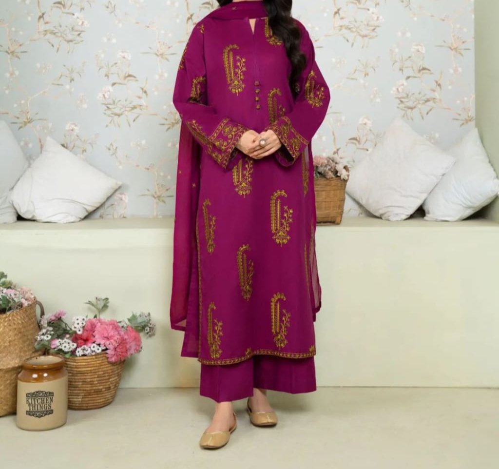 Jasmine  2pc Embroidery Stiched Suit