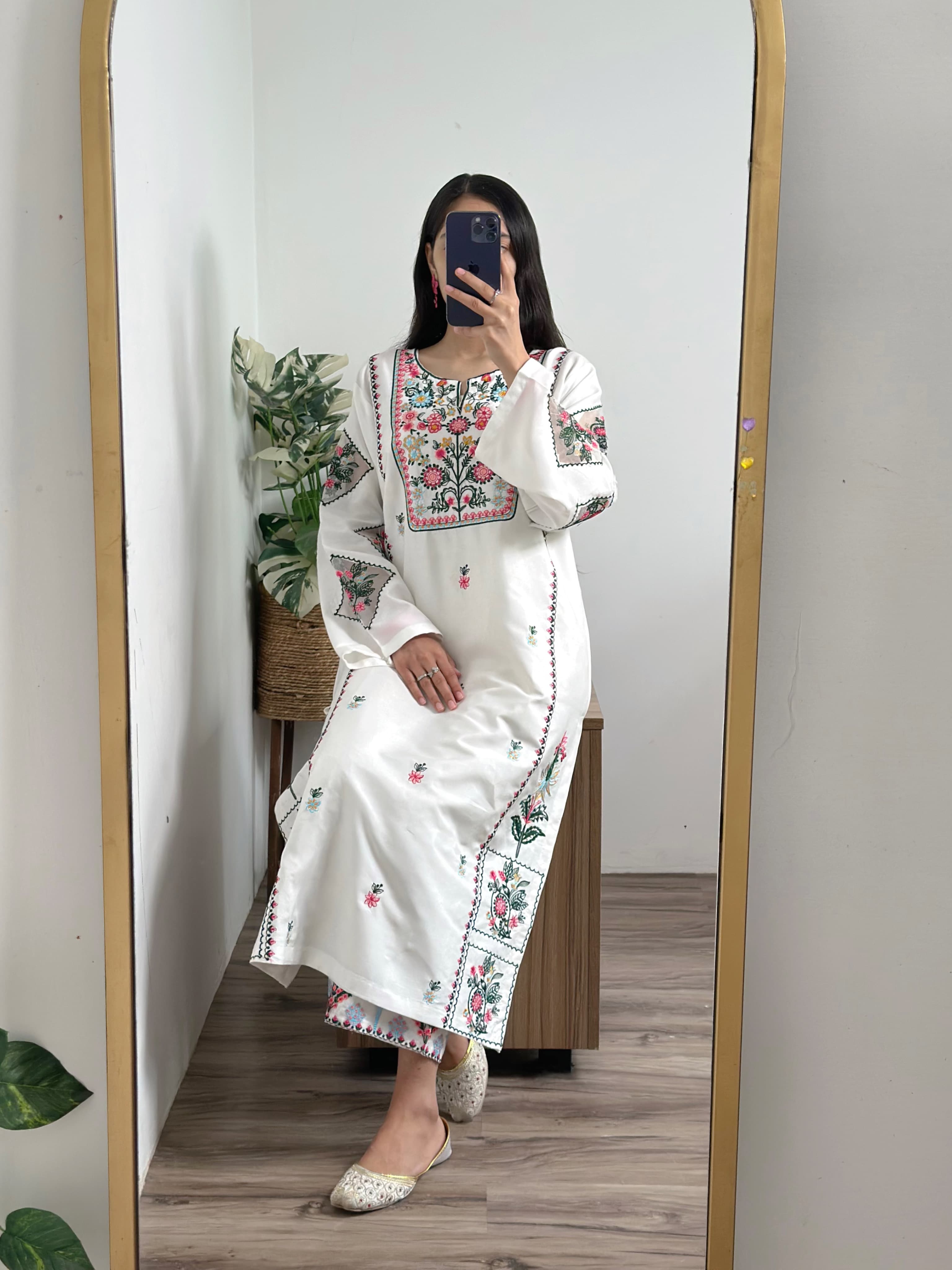WHITE DOVE EMB 2PC PURE LAWN NEW ARRIVAL