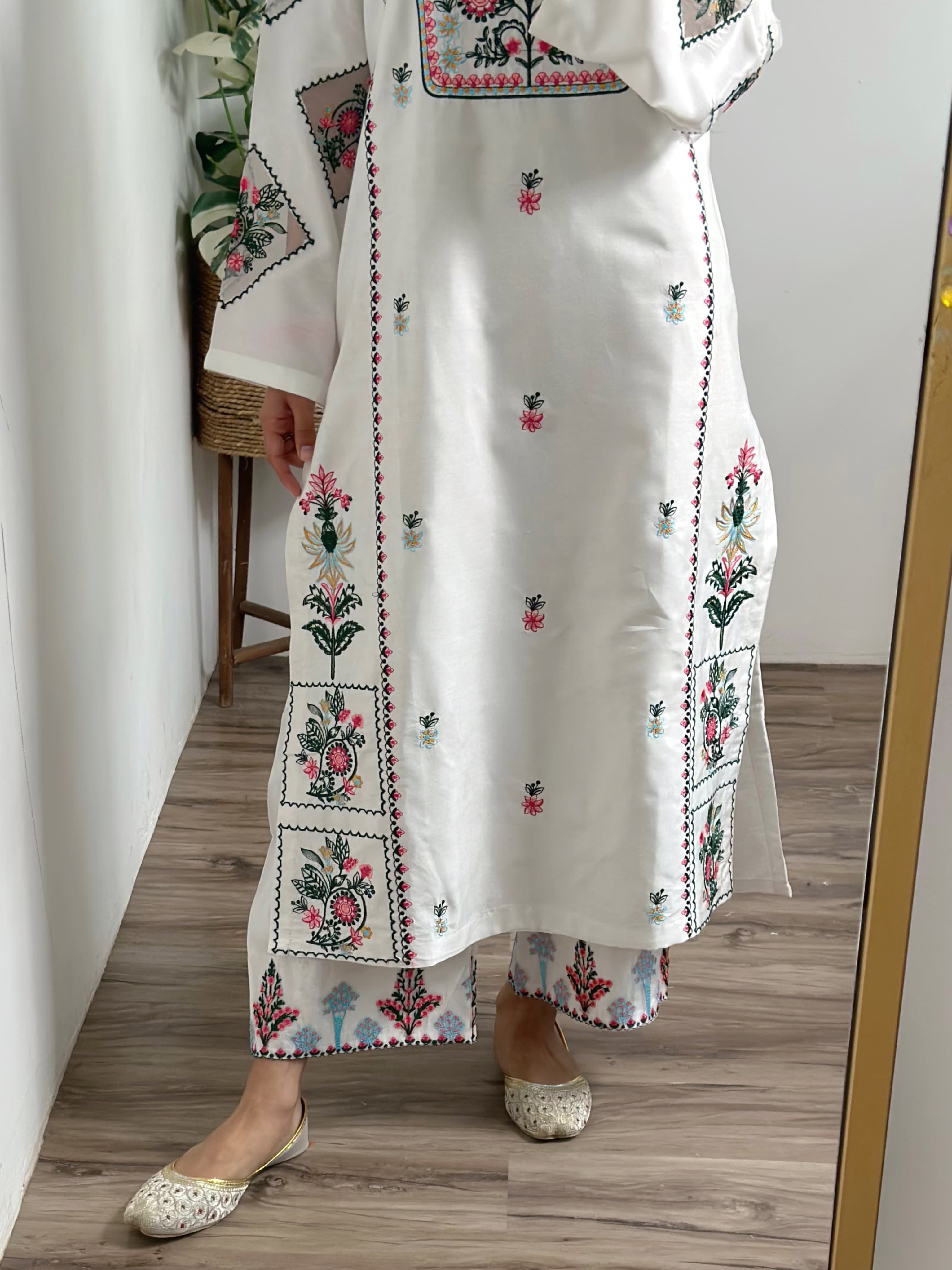 WHITE DOVE EMB 2PC PURE LAWN NEW ARRIVAL
